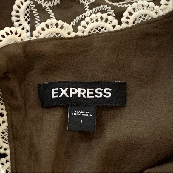 Express embroidered eyelet open back top - Picture 7 of 10